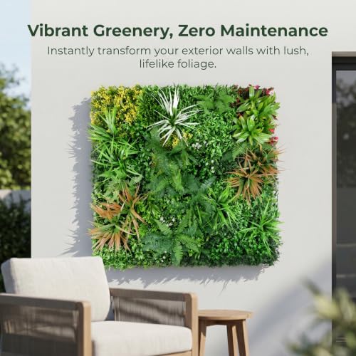 Artificial Grass Wall Panels, 40"x 40" Boxwood Hedge Wall Panels with UV Protection, Privacy Screen Fence, Greenery Wall Backdrop for Indoor Outdoor Garden Fence Backyard Decor - color: Z001