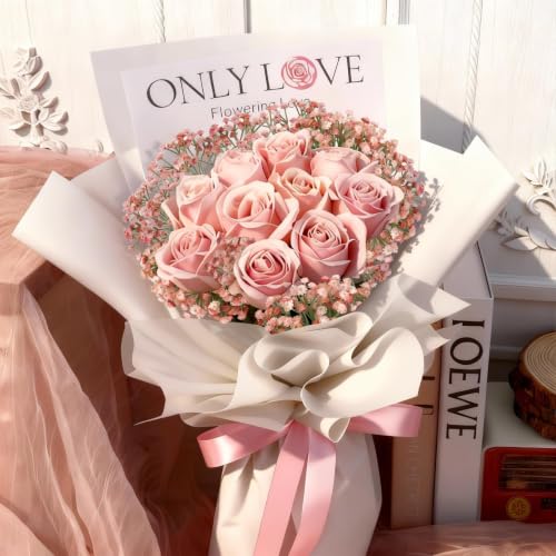 Pink Babys Breath Artificial Pink Flowers Artificial Babys Breath Small Baby Breath Flower Artificial for DIY Floral Arrangements Wedding Bridal Bouquet Indoor Party Home Decor
