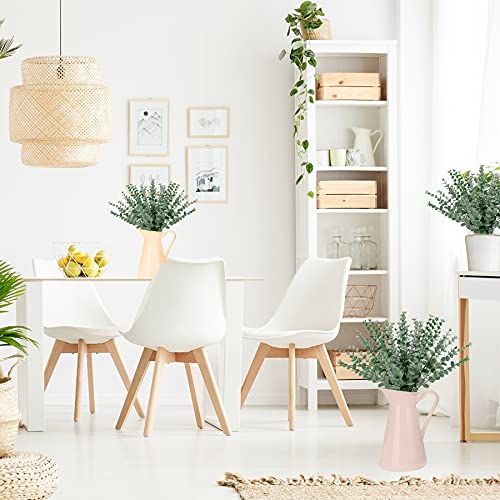 FEQO 36 Pcs Eucalyptus Stems Artificial Green Leaves Faux Eucalyptus Stems Branches 15 inch for Wedding Bouquet Home Decor - color: Grey Green, size: 36 pcs
