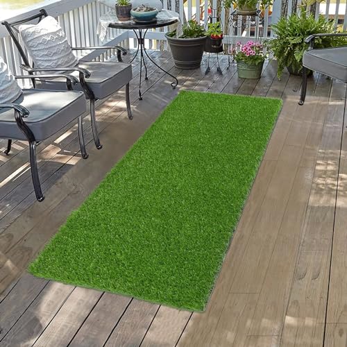 Bsmathom Artificial Grass Rug - Indoor/Outdoor, Fake Grass Turf for Patio, Balcony & Garden - 2x6Ft - size: 2x6 Feet