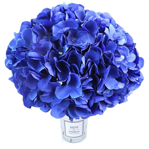 AVIVIHO 60 PCS Royal Blue Hydrangea Artificial Flowers Bulk Fake Flowers Hydrangea Silk Flowers with Stems Heads for Wedding Party Home Decor Table Centerpieces Father's Day Decoration - color: Royal Blue, size: 60PCS