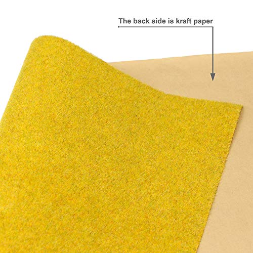 CP134 Artificial Model Grass Mat Trains Golden Yellow Golden Autumn Landscape 40 x100cm or 15.7'' x 39'' for Decoration Craft Scenery Model DIY - color: Golden Yellow
