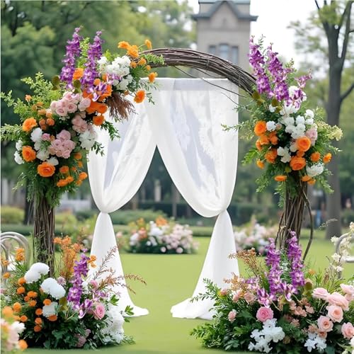 6PCS Dark Purple Delphinium Artificial Flowers Espigas para Jarrones Fake White Flowers Tall Flowers for Floor Vase Flowers for Tall Vase Floral Arrangements Home Table Wedding Decor - color: Dark Purple