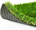 Premium Artificial Grass 3' x 5' Outdoor Rug, 1.38" Realistic Thick Turf for Garden, Yard, Fake Lawn, Dogs Synthetic Grass Mat, Rubber Backed with Drainage Holes, Customized Sizes - size: 3' x 5' (Rectangular)