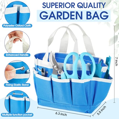 207 Pcs Flower Arrangement Supplies Florist Garden Tool Gift Kit for Women Include Blue Tool Bag Thorn Remover Rose Stripper Outdoor Hand Tools Stem Pruning Shear Gloves Stem Wire Etc Wedding DIY Kit - color: Blue