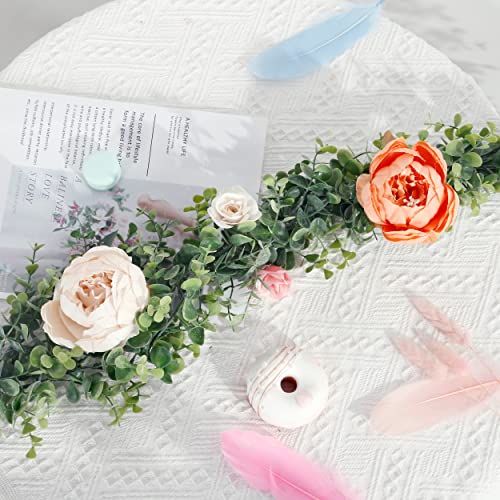Sggvecsy Artificial Eucalyptus Garland 3 Pack Fake Eucalyptus Greenery Garland Faux Hanging Plants Artificial Vines, 5.6 Feet/Strand for Wedding Backdrop Arch Wall Table Party Outdoor Festival Decor - size: 3 Pack