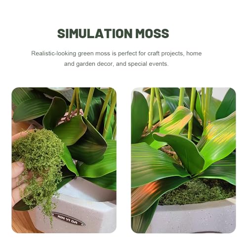50g Artificial Green Moss for DIY Decorative Moss Table Centerpieces Decor - color: 50g