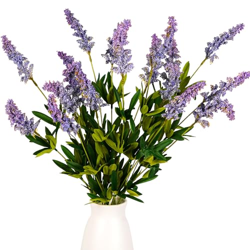 Melorca&Guilla Artificial Plants,3PCS 29" Green Faux Branches for Vase,Faux Greenery Stems Artificial Plants & Flowers for Shop Garden Office Home Décor (3, Purple Sage) - color: Purple Sage