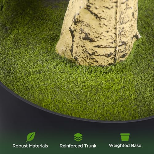 7ft Artificial Olive Tree Potted, Faux Indoor Plants with Natural Wood Trunk & Lifelike Fruits, Realistic Tall Fake Tree for Home Office Decor, Housewarming Gifts - size: 7ft