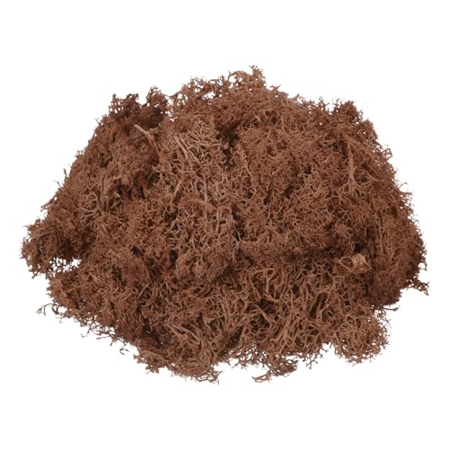 MECCANIXITY 3oz Preserved Reindeer Moss, Coffee Decorative Artificial Fake Moss for Potted Plants Indoor Crafts Lichen Centerpieces Decor - color: Coffee, size: 3oz
