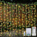 12 Pack Fake Vines Curtain String Light 240 LED 8 Mode & Timer Hanging Ivy Lights Vines for Bedroom Wall Hanging Garden Home Room Wedding Jungle Party Indoor Outdoor - color: 12pcs With Lights