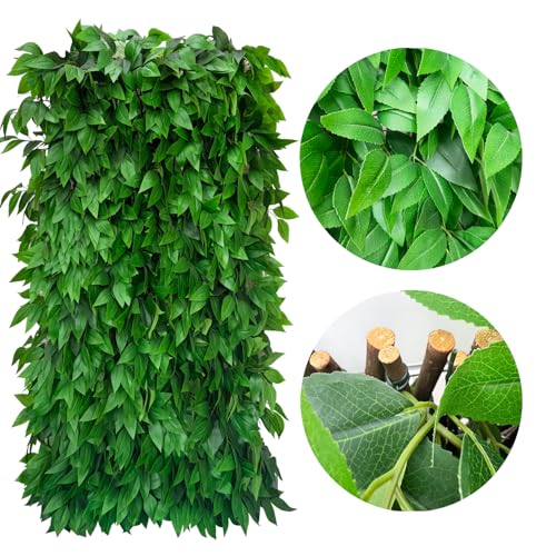 Expandable Fence Privacy Screen for Balcony Patio Outdoor,Decorative Faux Ivy Fencing Panel,Artificial Hedges (Single Sided Leaves) - color: Willow Leaf