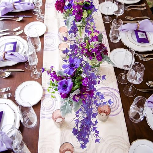 RECUTMS Artificial Ivy Wall Leaves Greenery Garland Enchanted Forest Decorations House Decor Fake Ivy Leaves Fake Vines for Bedroom Home Garden Trellis Fence Balcony Wedding Decor(Pure Purple) - color: Pure Purple, size: Ivy Garland