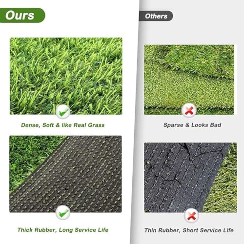 CooZero Artificial Grass, 47.3"x31.5" Professional Dog Grass Mat, Potty Training Rug and Replacement Turf Outdoor Rug Patio Lawn Decoration, Easy to Clean with Drainage Holes(47.3x31.5 inches) - size: 47.3 x31.5 inch