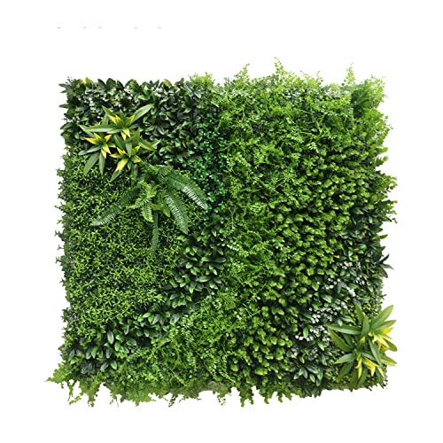 Windscreen4less 1 PC 40"x40" Artificial Boxwood Panels Faux Plant Grass Green Wall Panel Decoration for Outdoor Indoor Garden Backyard (Style 3) - color: 3d Panel Style 3, size: 40"x40"