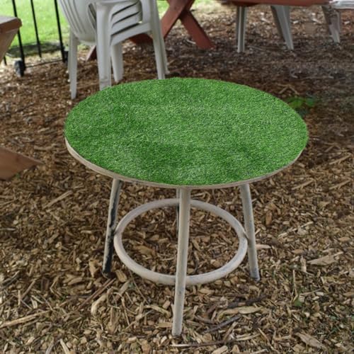 BESPORTBLE Manhole Cover Decoration Lawn Carpet Turf Rug Placemats Fake Grass Table Settings for Dining Table Decor Grass Mat Dining Table Mats Green Plants Plastic Coffee