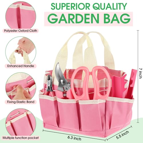 207 Pcs Flower Arrangement Supplies Florist Garden Tool Gift Kit for Women Include Pink Tool Bag Thorn Remover Rose Stripper Outdoor Hand Tools Stem Pruning Shear Gloves Stem Wire Etc Wedding DIY Kit - color: Pink