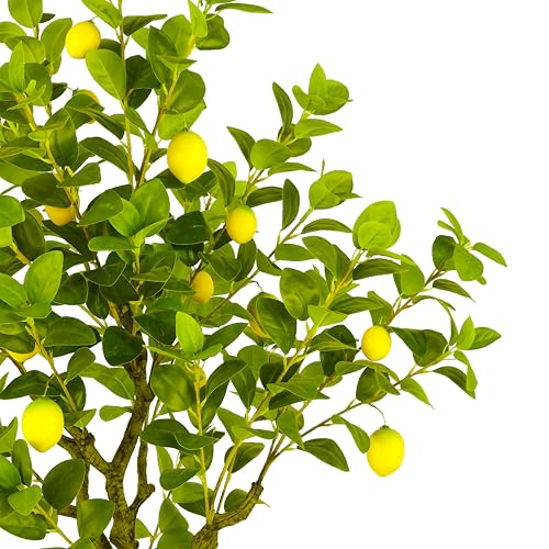 SAFAVIEH Home Collection Faux Artificial 60-inch Decorative Potted Lemon Tree