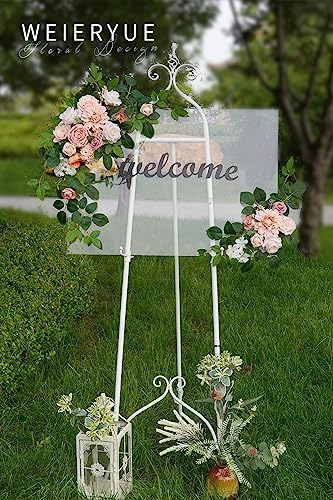 Pink Artificial Flowers Combo Box Wedding Decor,Fake Flowers,Flowers for Decoration,Silk Flowers for Home Decor Indoor,Cake Flowers,Faux Flowers for Crafts - color: Romantic Pink