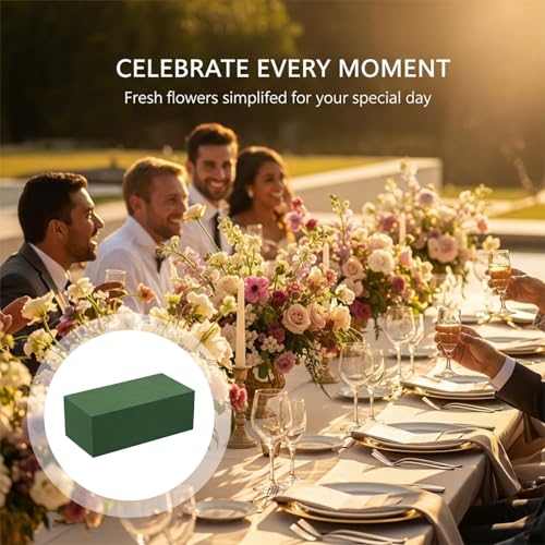 30 Pcs Floral Foam Blocks, 9.1 x 4.3 x 3.1 in Wet & Dry Floral Foam, Flower Mud Block Set for Fresh and Artificial Flower Arrangements, for Weddings, Birthdays
