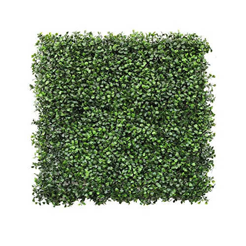 Patio Paradise Artificial Greenery Grass Wall Panels, 20"x20" (6pc) Faux Grass Boxwood Backdrop Fake Ivy Privacy Screen Green Hedge for Indoor Outdoor Décor, Boxwood Single Panel - color: Boxwood Single Panel, size: 20"x20"