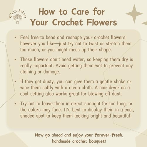 Colorful Tulips Crochet Flowers Bouquet Handmade Knitted Artificial Flowers Home Decor - color: Flowers001