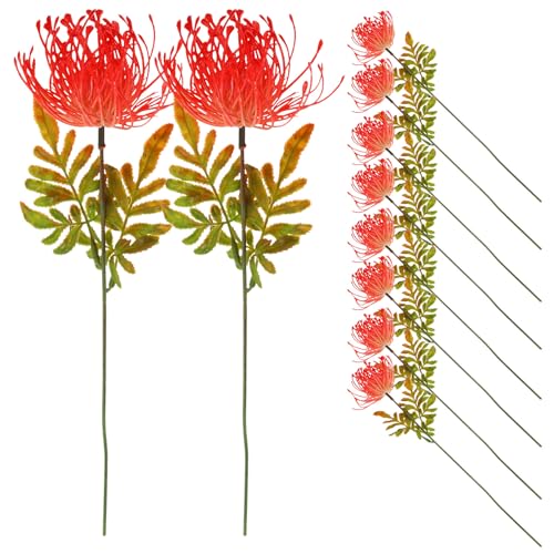 10 Pcs Artificial Lily Flower Stems 13.38 Inch Fake Flowers for Wedding Decoration Home and Photography Props