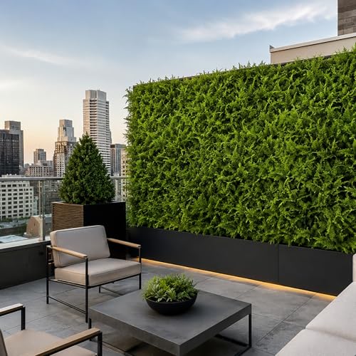 3rd Street Inn Artificial Greenery Wall Panels for Privacy - 4-Pack - color: Lady Fern