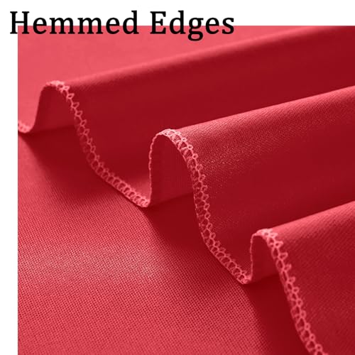 Wrinkle Free Red Backdrop Curtains for Parties, Thick Fabric Photo Backdrop Drapes for Christmas Photography Birthday Wedding Background Backdrop, 10ft x 8ft - color: Red, size: 10ftx8ft
