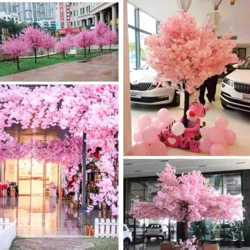 Cherry Blossom Tree Wishing Tree Handmade Shopping Wedding Party Indoor and Outdoor Decoration Artificial Cherry Blossom Tree (14.76ftX14.76ft) - size: 14.76ftX14.76ft