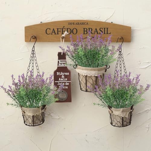Coreland Fake Lavender Artificial Flowers - 12PCS Lavender Plants Shrubs for Wedding Bouquets Artificial Lavender Flowers Indoor Outdoor Faux Foliage Lifelike Fake Flowers for Decoration - color: Purple-12pcs