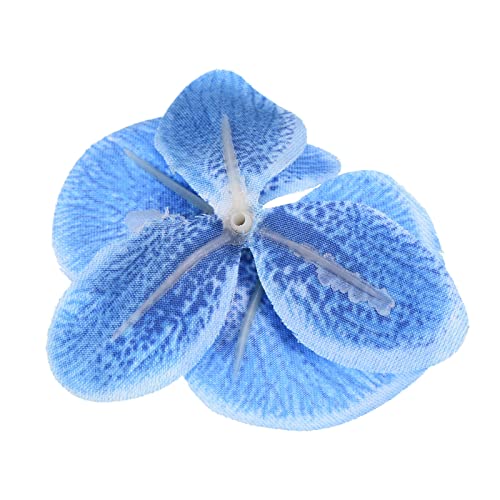 PATIKIL 7cm/2.8" Artificial Orchid Flower Heads, 20 Pack Silk Phalaenopsis Fake Butterfly Orchid Heads for Wedding Floral Bouquet Decor DIY Craft Making, Blue - color: Blue, size: 2.8"