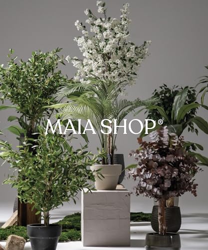 Maia Shop 3.5ft Artificial Palm Tree Plant for House, Apartment or Office – Realistic Fake Indoor Plants for Living Room, Kitchen, Bedroom, Entryway or Bathroom – Faux Greenery for Home Décor - color: Palm, size: 3.5ft