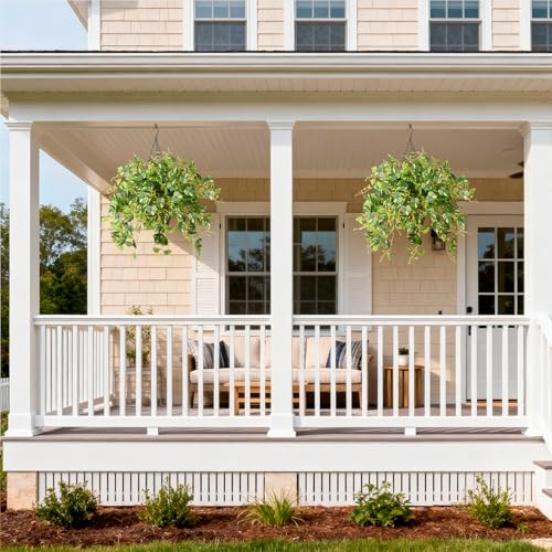 INQCMY Artificial Fake Hanging Plants Philodendro for Outdoors Spring Decoration, 3Pcs Faux Pothos Vines Realistic Greenery UV Resistant for Home Office Bedroom Bathroom Living Room Indoor - color: Green