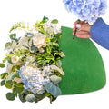 Max Shape Floral Foam Half Ball 7.48" for Floral Arrangements, Round Floral Foam Half Balls Green, Wet Flower Foam for Fresh Flowers - size: 7.48'