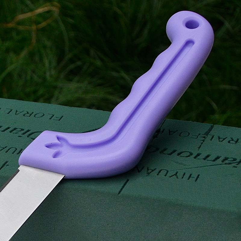 Tinsow Floral Foam Knife Florist Professional Cutting Knife for Flower Foam Block, Cake, Fruit, Utility Tool for Flower Clay Blocks (Light Purple) - color: Purple