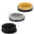 Authentic Japanese Round Kenzan Flower Frog – Made in Japan Ikebana Pin Holder for Flower Arranging (Round 2.4 in, Black) - color: Black, size: Round 2.4 in