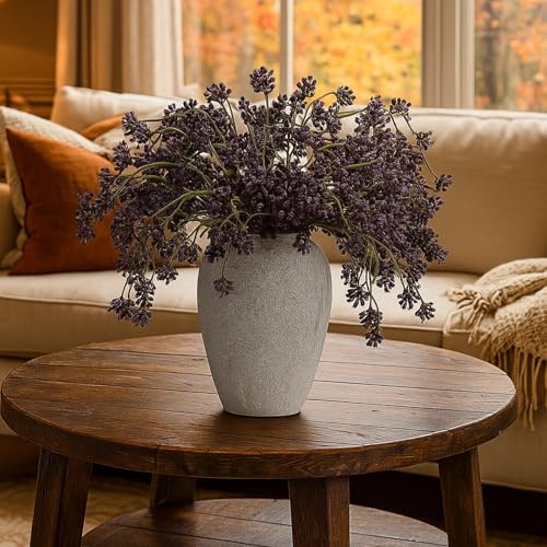 Thiccywoov 3 Pcs Plum Faux Berry Stems Artificial Dusty Sedum Berry Stems Picks Branches Faux Spray for DIY Holiday Farmhouse Home Mantel Harvest Decorations (32 Inch) - color: Plum, size: 32 inches