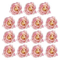 Artificial Flower Head, 15 Pcs Fake Flowers Heads Bulk Silk Peony Heads Simulation Flower for Bouquets Wreaths Wedding Decor, Purple