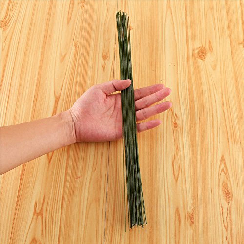 Decora 20 Gauge Dark Green Floral Wire 16 inch,50/Package - color: Ad054s3p50