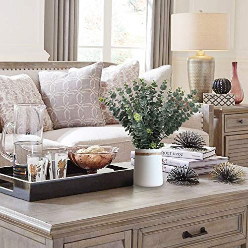 29'' Faux Eucalyptus Branches Spray Artificial Eucalyptus Leaves Long Stems Fake Flower Greenery Tall Plants Real Touch Flowers Eucalyptus for Wedding Bouquet Vase Floral Arrangement Decor 5 Pcs - color: Style #01