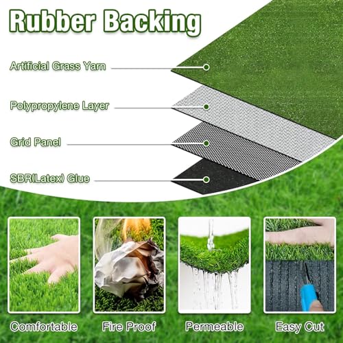 GLOBREEN Grass Pad for Dog Large Size - 2FTx6FT, Dog Potty Training Turf, Indoor Outdoor Pets Pee Fake Grass for Balcony Patio Yard - size: 2FTX6FT