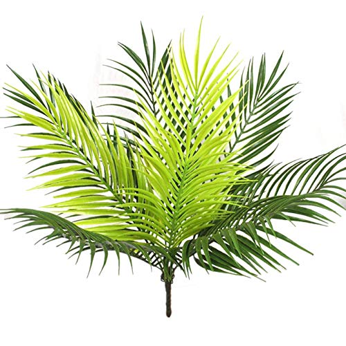 CATTREE Artificial Plants, Fake Tropical Palm Plastic Shrubs Fern Leaves Grass Coconut Tree Faux Bushes Indoor Outdoor Home Garden Verandah Office Table Centerpieces Arrangements DIY Decoration 1 Pack - color: Palm Plants 1pcs