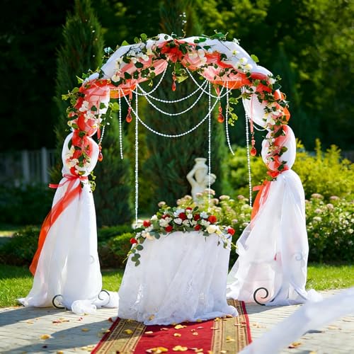 5.25 * 6.56 FT Metal Backdrop Frame Stand, Wedding Decor Flower Arbor Stand, Balloon Arch Backdrop, Golden - size: Single Rectangle