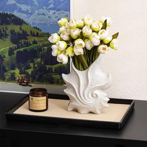 Small Ceramic Flower Vase for Home Decor - Cute Starfish Decorative Vase for Home Decor,White Ceramic Vase for Flowers,7.6 Inch Modern Vases for Ideal Shelf Decor Table Living Room Décor - color: Starfish Vase