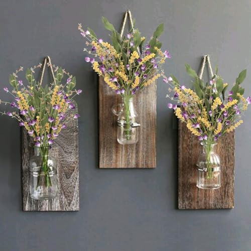4Pcs Artificial Flowers Wild Flowers Bouquet Artificial Greenery Shrubs Floral Arrangement Faux Silk Flowers Decor Indoor for Summer Farmhouse Home Kitchen Table Centerpieces Decoration - color: Multi Color