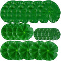 20 Pcs Realistic Lily Pads Leaves for Ponds, 4 Kinds Artificial Floating Foam Lotus Leaves, Water Lily Pads Foliage Pond Decor for Pond Pool Koi Fish Patio Aquarium
