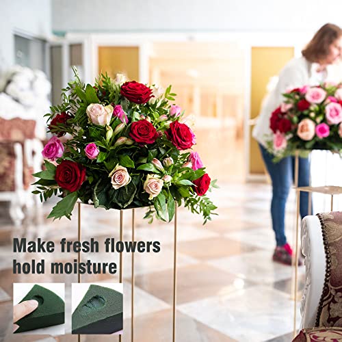 Max Shape Pack of 2 Large Size Floral Foam Blocks for Fresh and Artificial Flowers (9” L x 4” W), Wet Florist Foam Blocks for Wedding Holiday Decorations (2 Pack) - color: 2 Pack