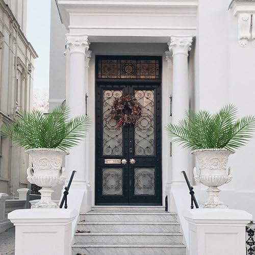 40 Pcs Artificial Palm Leaves, 20.4" Outdoor Faux Palm Fronds Fake Tropical Palm Leaves for Palm Sunday Flower Arrangement Wedding Birthday Party Home Spring Summer Decor - size: 40 Pcs