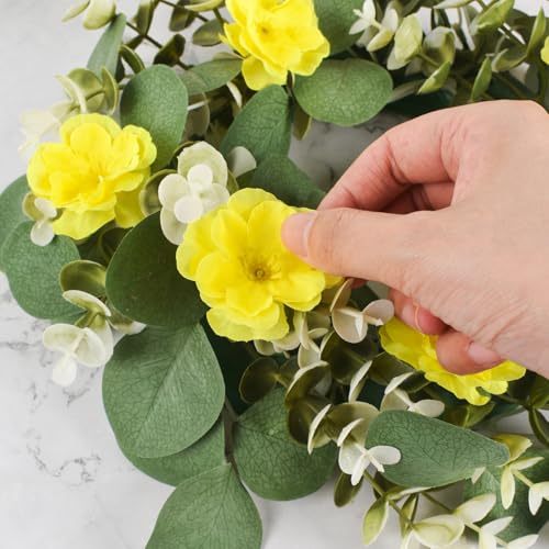 Artificial Cherry Blossom Flower Heads, 100 Pcs Fake Silk Sakura Floral Heads for Bridal Hair Clips Headbands Dress DIY Accessories Wedding Party Supply Table Decorative, Yellow - color: Yellow